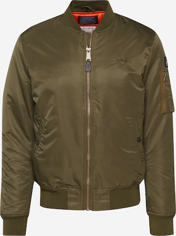 Veste mi-saison 'Airforce' Schott NYC en vert : devant