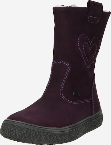Däumling Boots in Purple: front