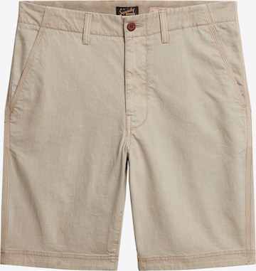 Superdry Slim fit Chino Pants in Beige: front