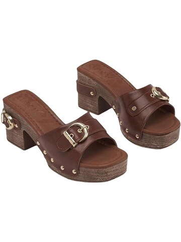 Mule 'Edita' Limoya en marron