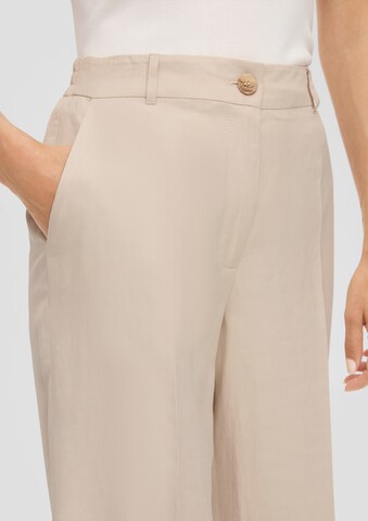 s.Oliver BLACK LABEL Wide leg Pants in Beige