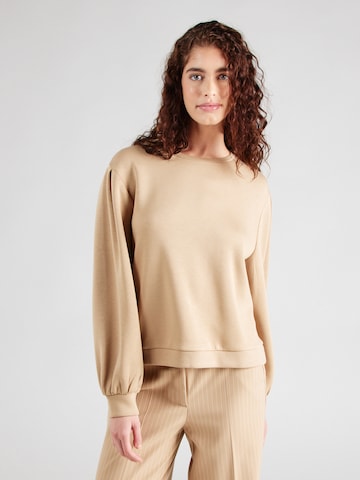 MSCH COPENHAGEN Sweatshirt 'Hadeya' in Beige: front
