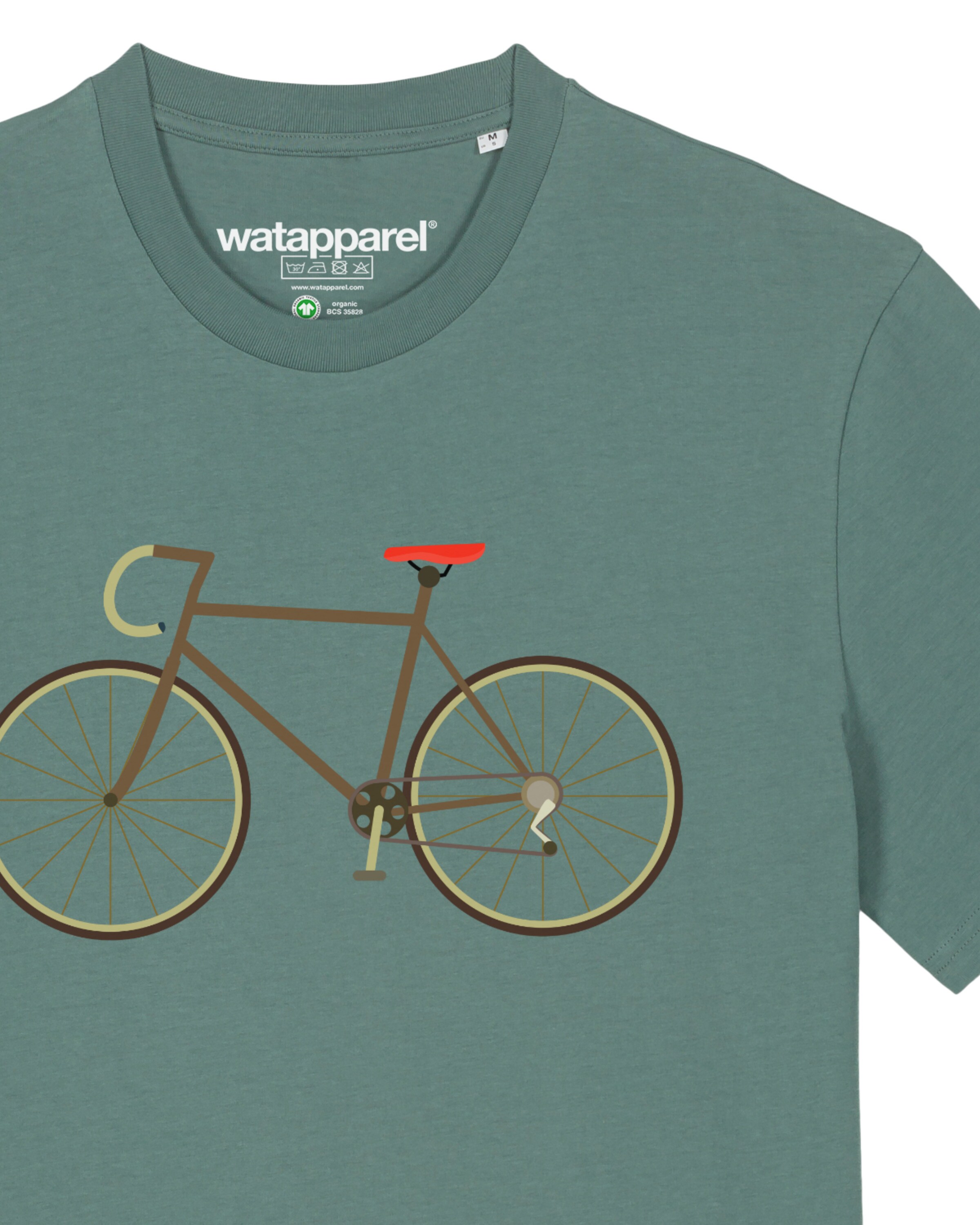 Maglietta ' Fahrrad ' di Watapparel in verde