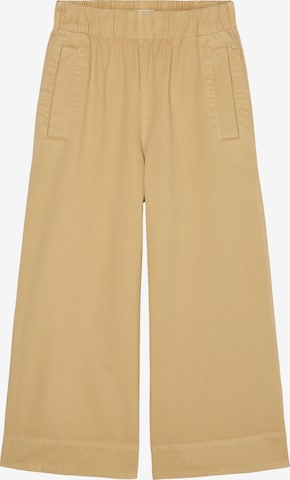 Marc O'Polo DENIM Wide leg Broek in Beige: voorkant