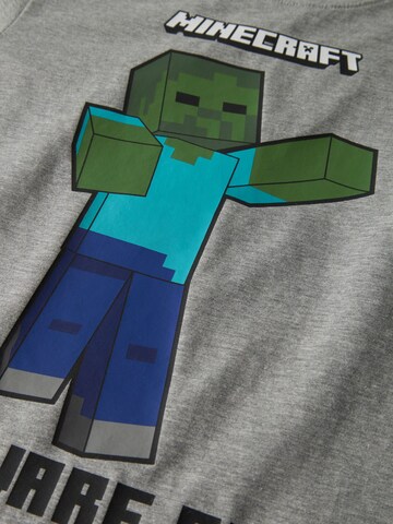 NAME IT - Camiseta 'Minecraft' en gris