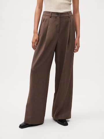MSCH COPENHAGEN Wide leg Pantalon 'Rosina Michelle' in Bruin