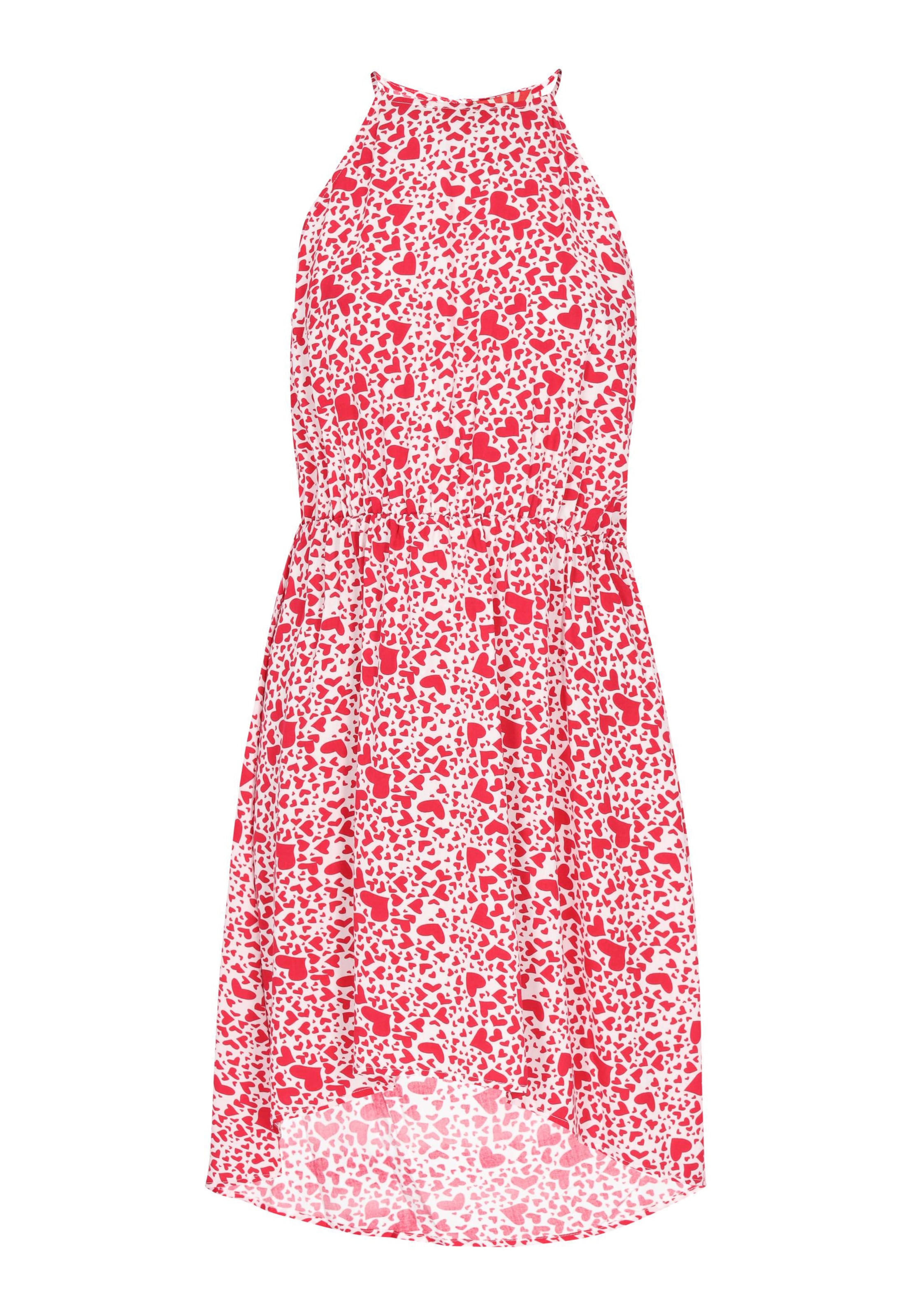 sarkans nelice Vasaras kleita 'Valentine's Day': no priekšpuses