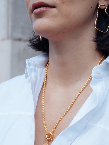 Les Reines - Brincos 'Pure Grace' em ouro: frente