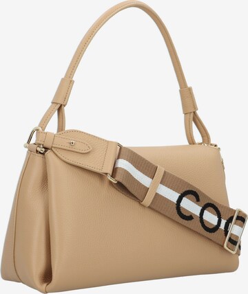 Coccinelle Schultertasche in Beige