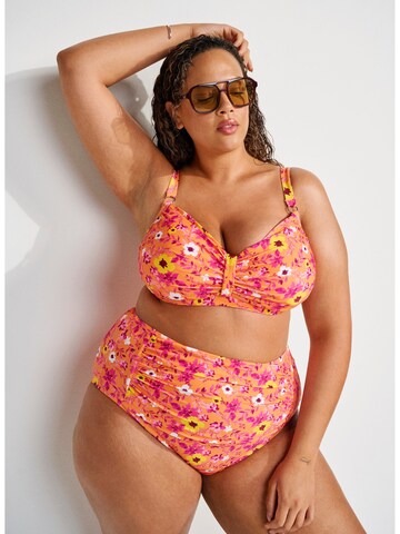 Swim by Zizzi Балконет Верх бикини в Оранжевый