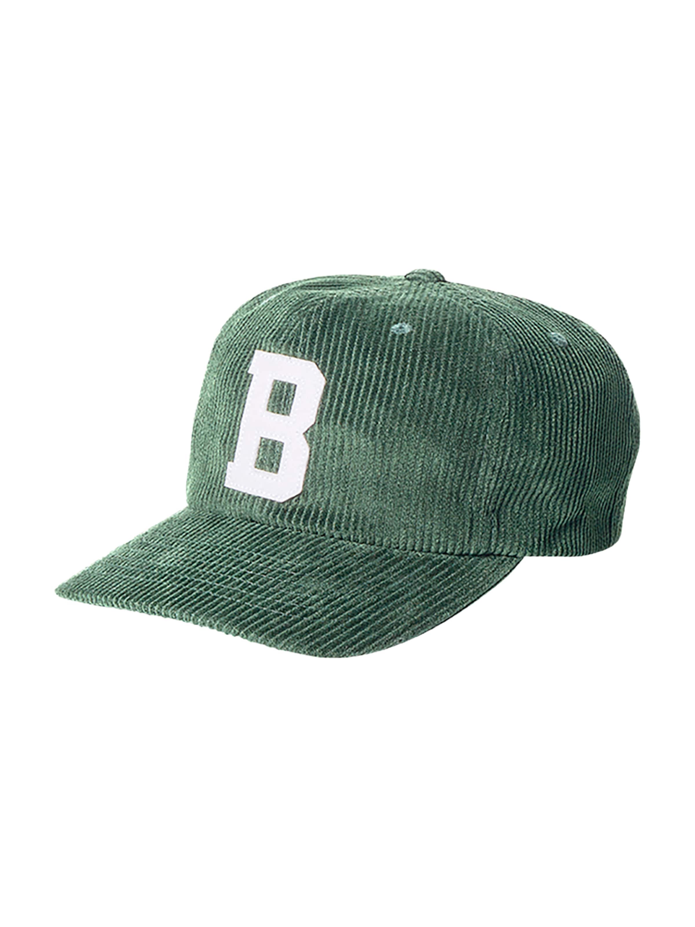 Cappello da baseball di Brixton in verde: frontale
