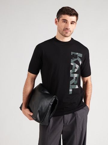 T-Shirt Karl Lagerfeld en noir : devant