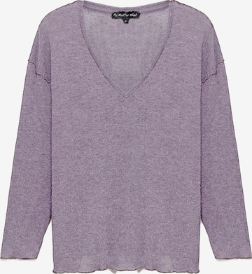 No Matter What Oversized trui in Lila: voorkant