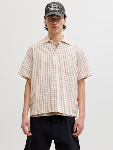 JACK & JONES Comfort Fit Skjorte i hvid: forside