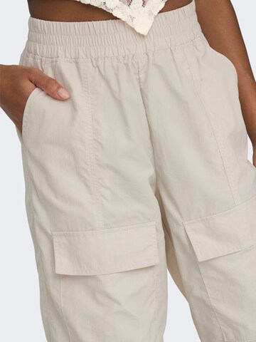ONLY Tapered Cargo Pants in Beige
