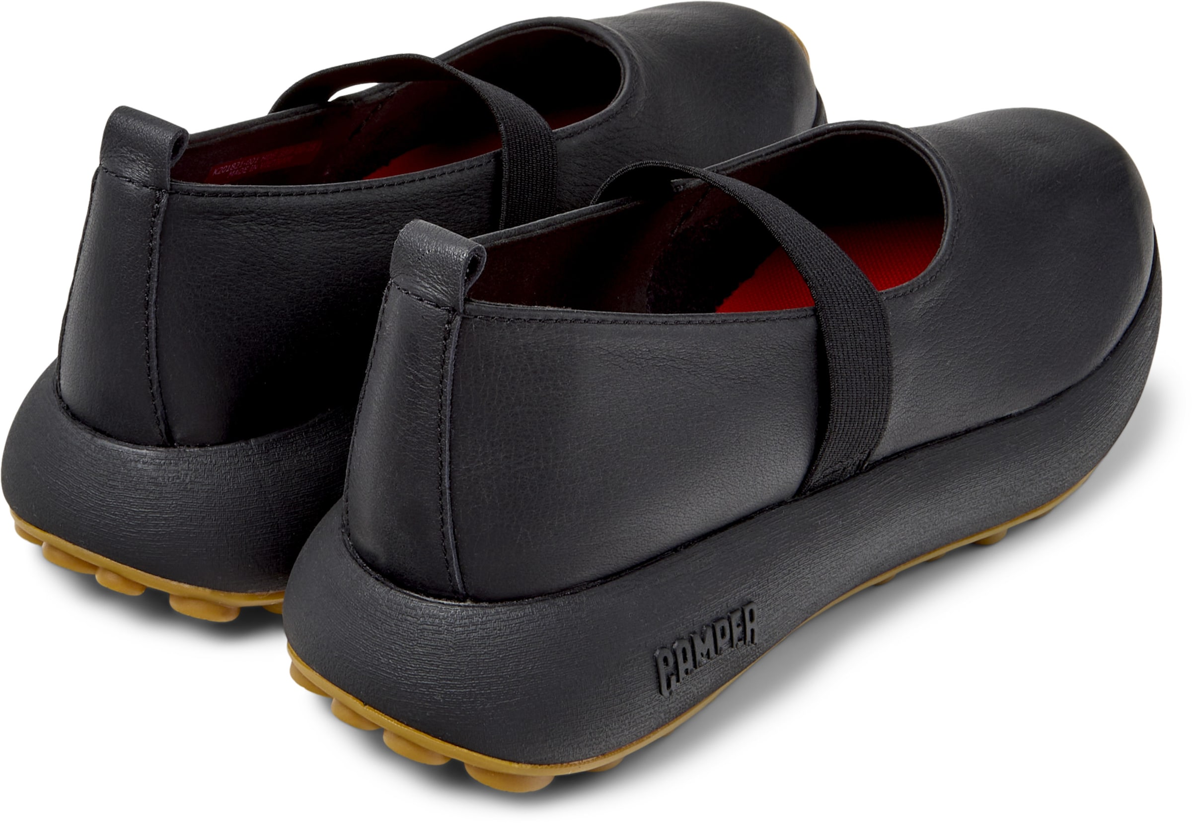 CAMPER Ballet Flats with Strap ' Pelotas Athens ' in Black