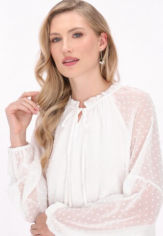 DreiMaster Klassik Blouse 'Classic Look' in Wit