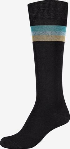 TOO HOT TO HIDE Knee High Socks 'Incredible Mati' in Black: front