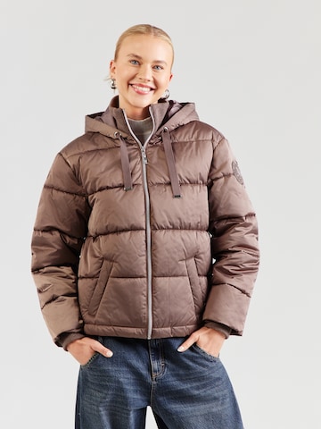 Veste mi-saison monari en marron : devant