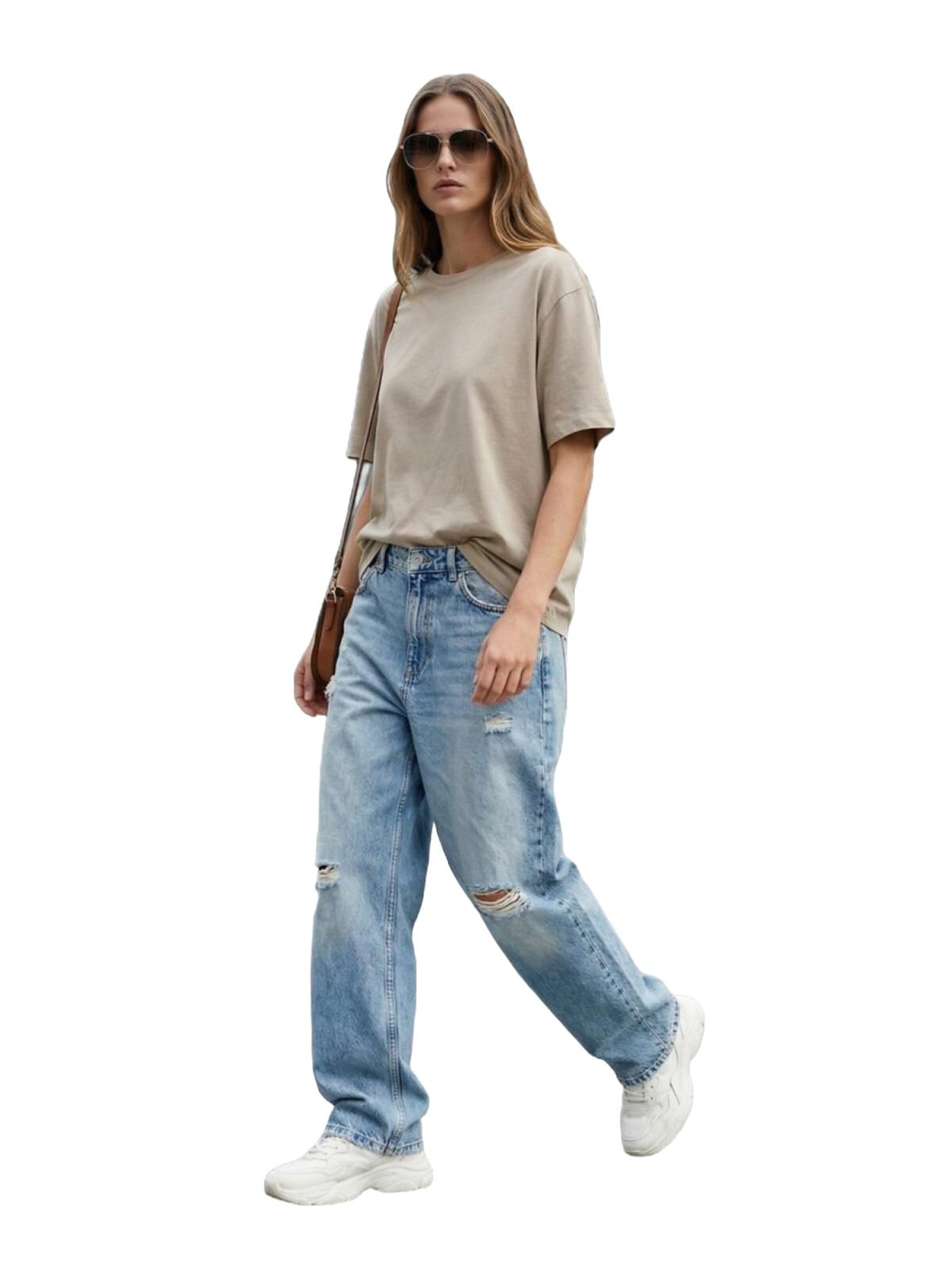 LTB Jeans Shirt 'LTB Jeans Damen-T-Shirt' in Beige: front