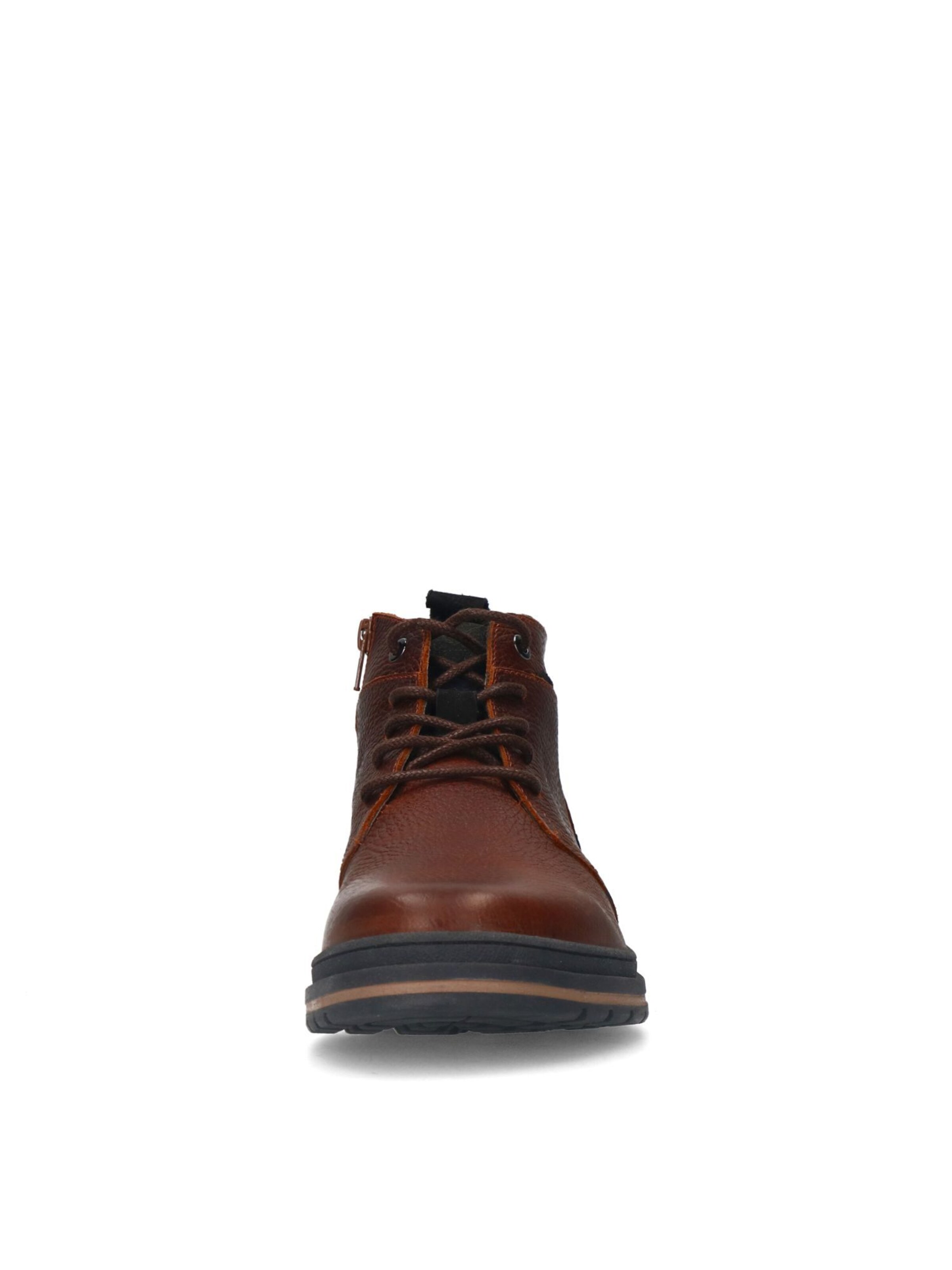 MANFIELD Lace-Up Boots in Brown
