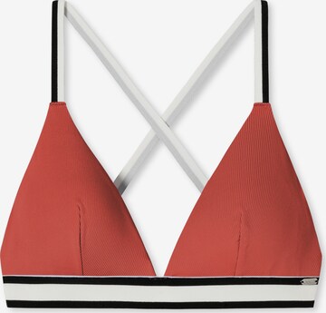 SCHIESSER Bikini Top 'Aqua Californian Dream ' in Red: front