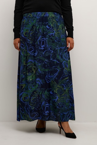 KAFFE CURVE Skirt 'Bine' in Blue: front