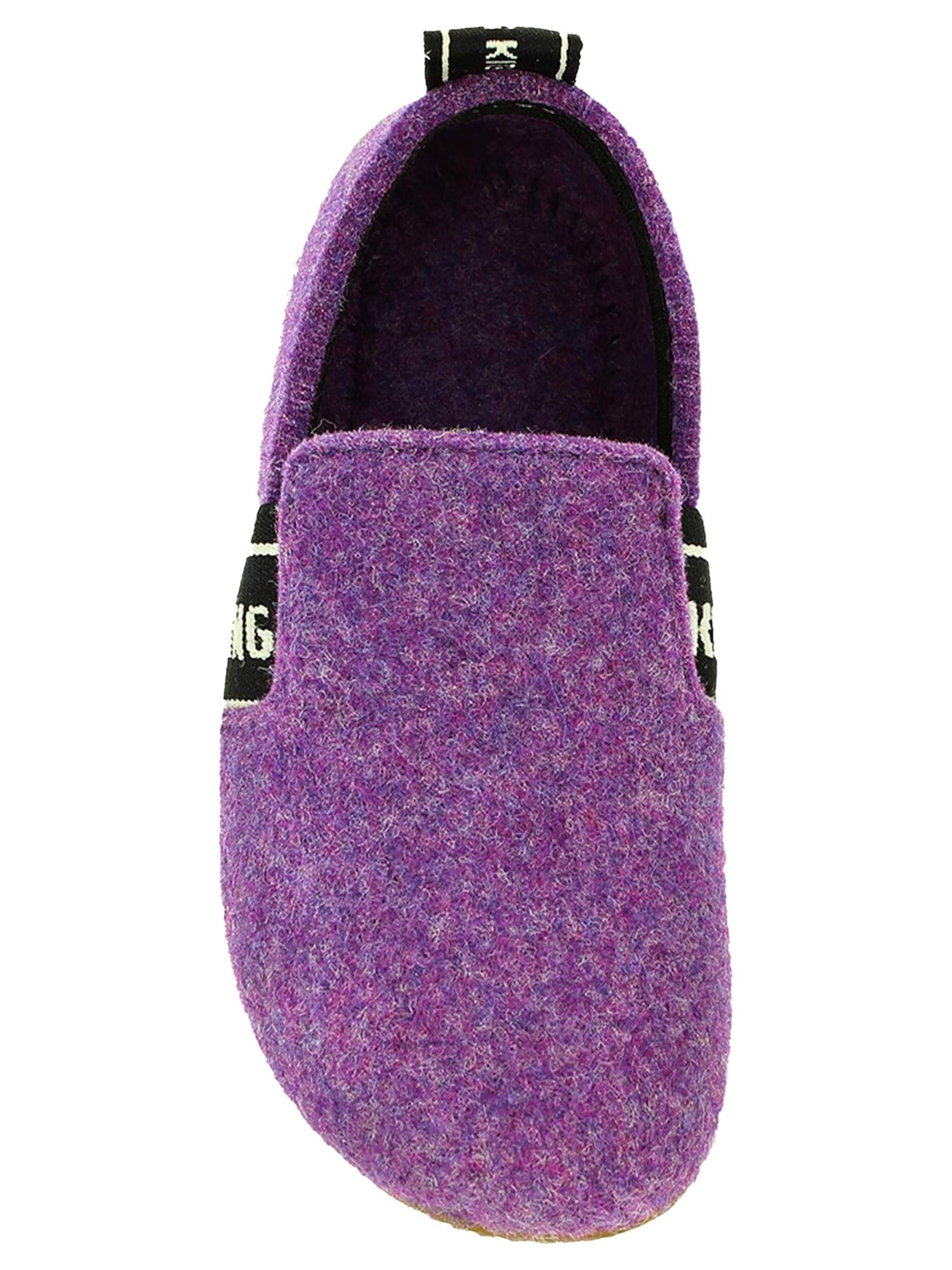 Living Kitzbühel Slipper 'T-Modell Filz' in Purple