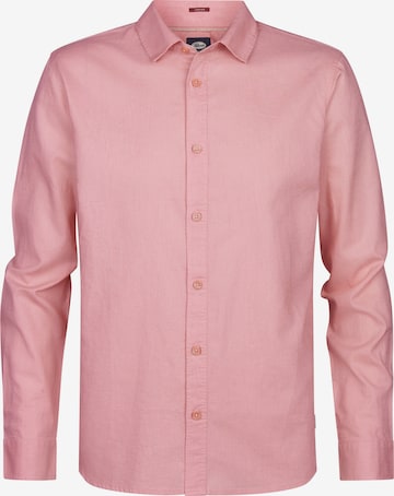 Petrol Industries Regular fit Button Up Shirt 'Canyonero' in Red: front