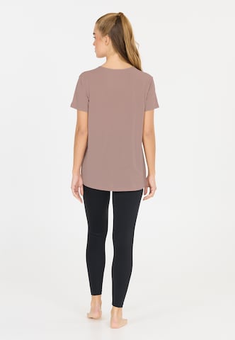Athlecia Functioneel shirt 'LIZZY' in Bruin