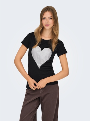 Tricou 'JDYPARIS' de la JDY pe negru: față