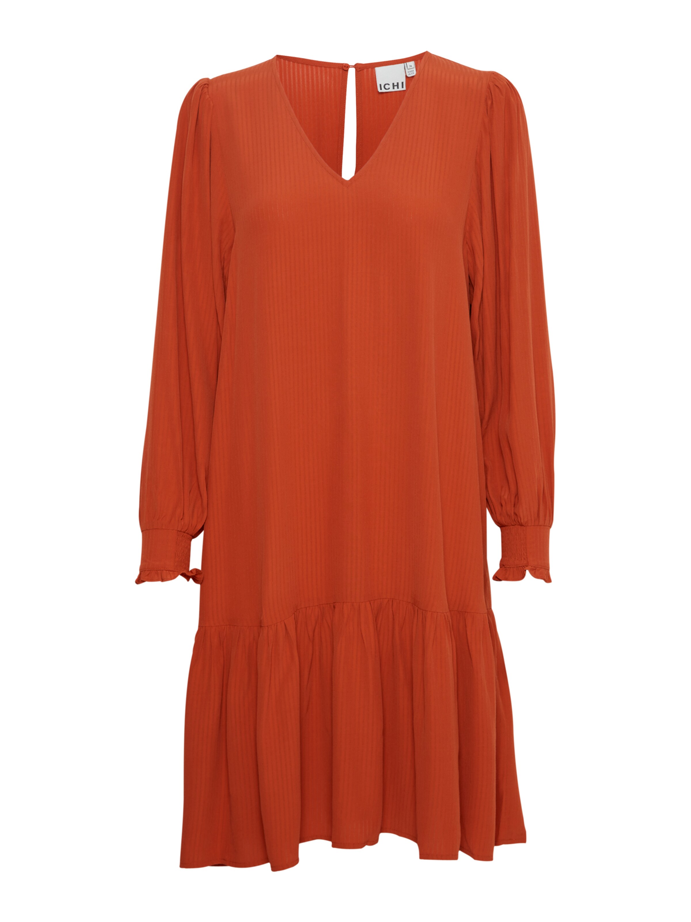 ICHI Φόρεμα 'CALOVA' σε κόκκινο: μπροστά
