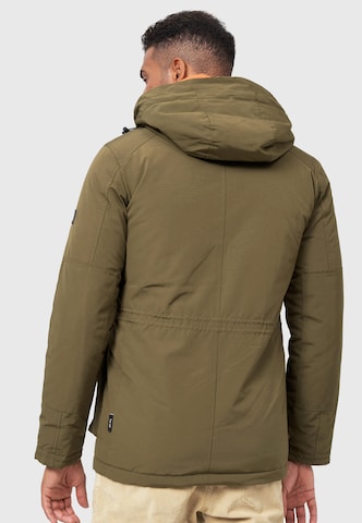 INDICODE JEANS Winter Parka 'Waters' in Green