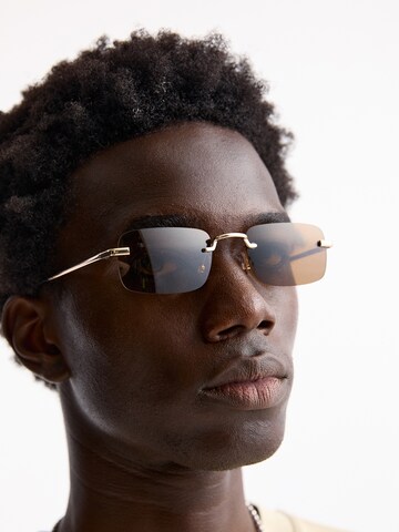 Lunettes de soleil Pull&Bear en or : devant