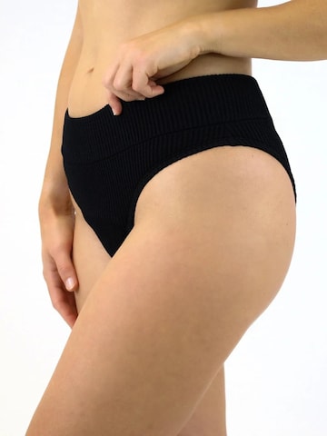 MYLILY Bikini Bottoms 'Perioden Bikini Hose Basic Slip Crinkle' in Black