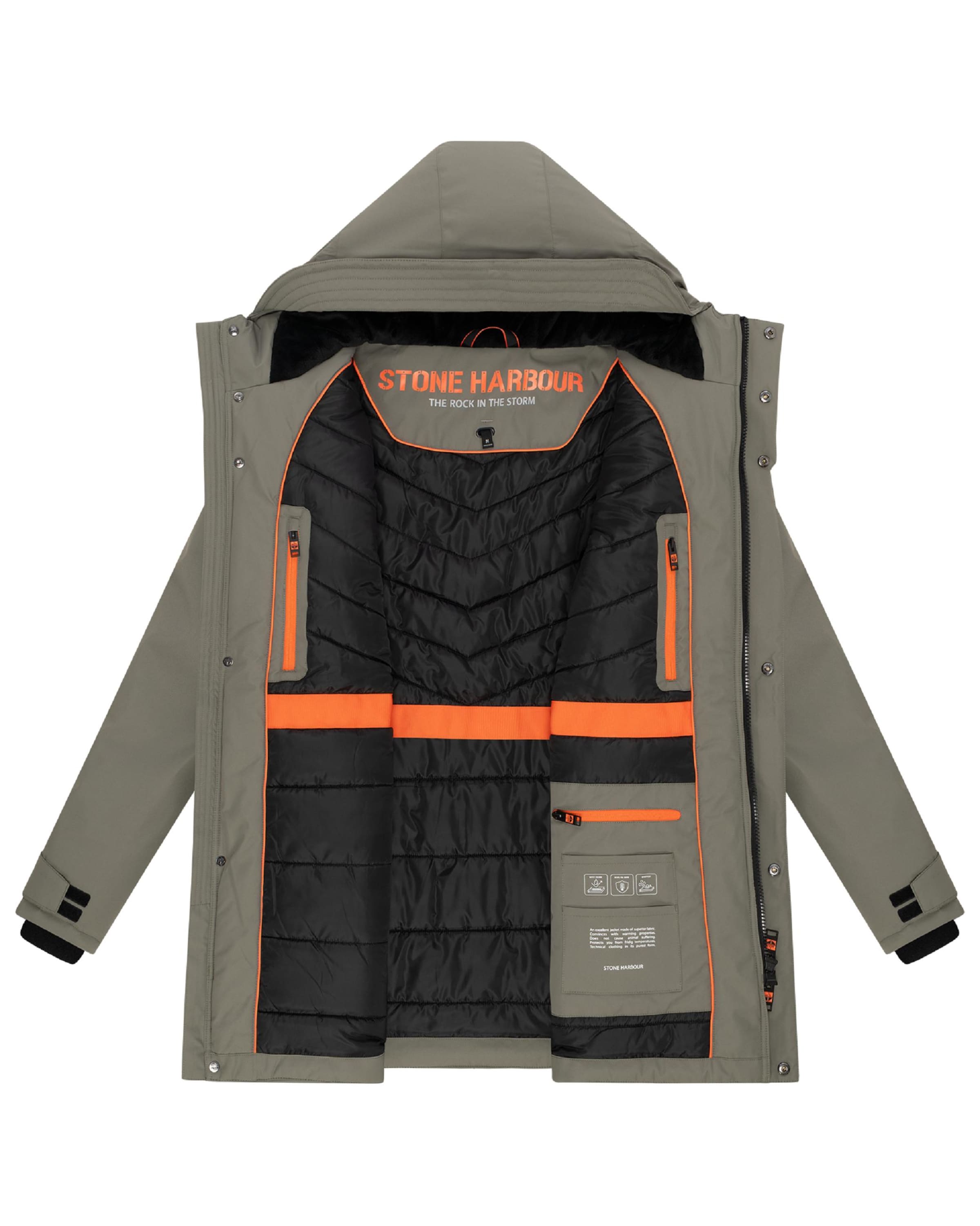 STONE HARBOUR Wintermantel 'Netaan XX' in Grün