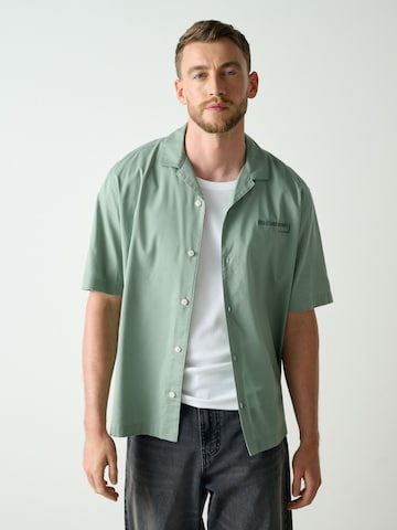 Next Regular fit Button Up Shirt in Green: front