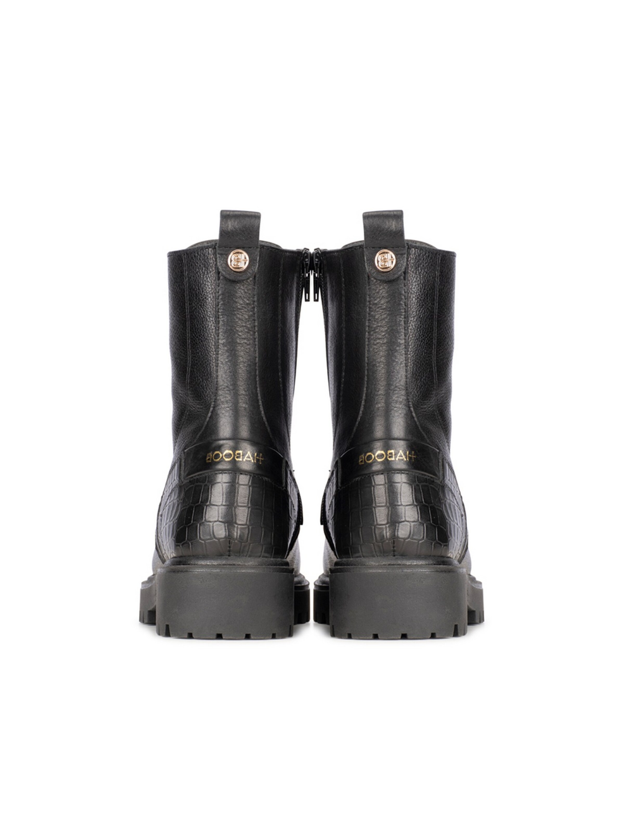 Bottes à lacets 'Leta' Haboob en noir