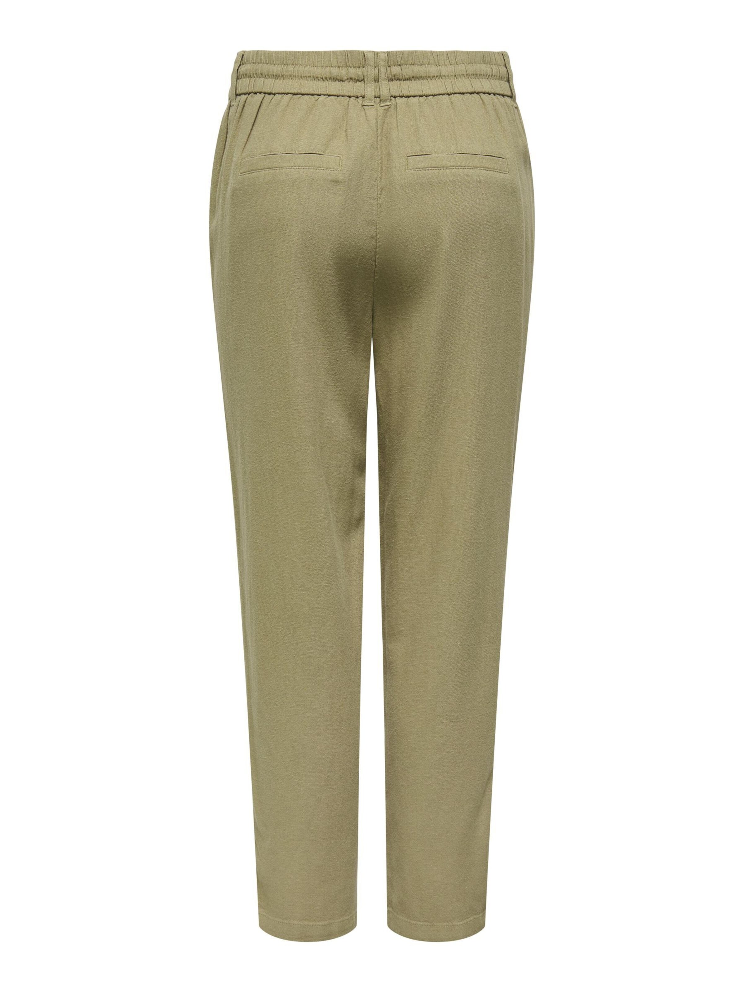ONLY Tapered Trousers 'ONLCaro Poptrash' in Green
