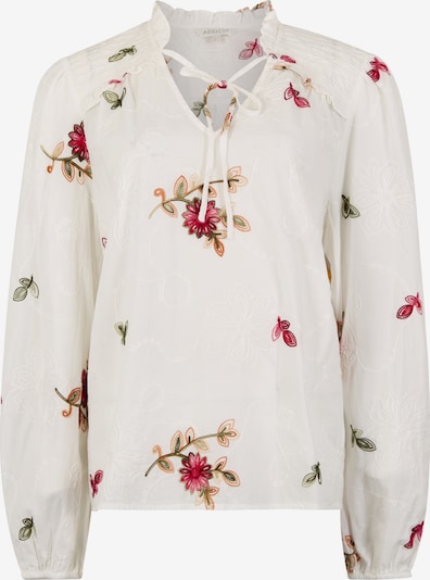 Apricot Floral Embroidered Blouse in XS in weiß, Produktansicht
