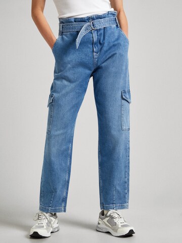 Loosefit Jeans cargo Pepe Jeans en bleu : devant