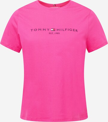 Tommy Hilfiger Curve Shirt in Pink: front