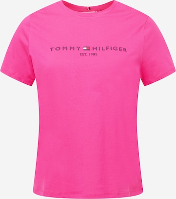 Tommy Hilfiger Curve T-Shirt in Pink: predná strana