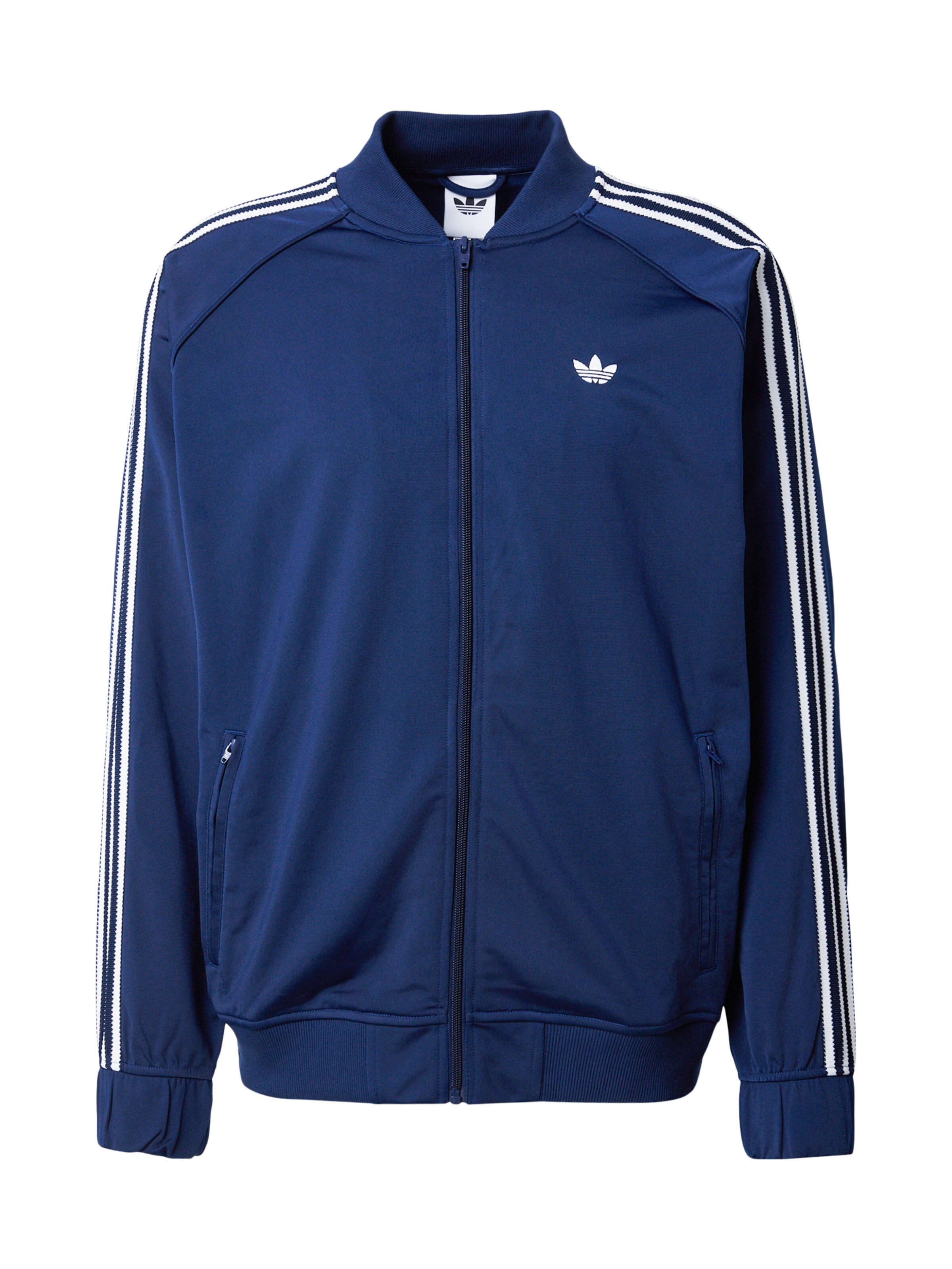 ADIDAS ORIGINALS Kevad-sügisjope 'BRITCORE' indigo / valge, Tootevaade