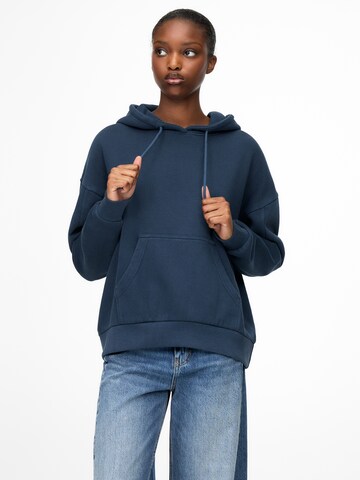 Sweat-shirt Pull&Bear en bleu : devant