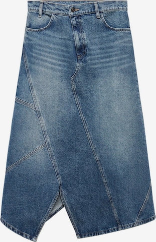 MANGO Rok 'Zendaya' in Blauw: voorkant