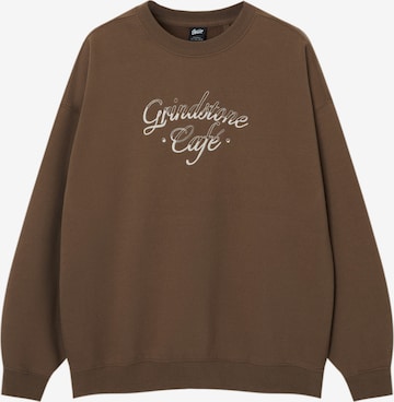 Pull&Bear Sweatshirt i brun: forside