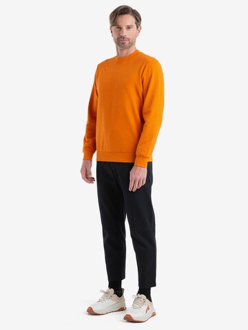 ICEBREAKER - Sweatshirt 'Central II' em laranja
