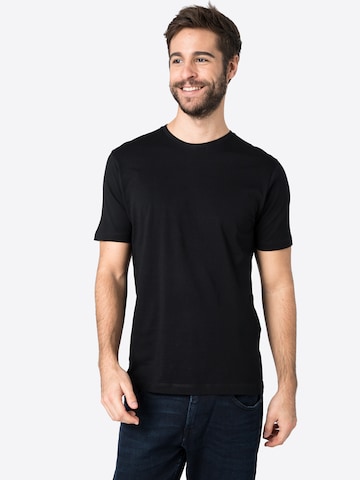 OLYMP - Camiseta en negro: frente