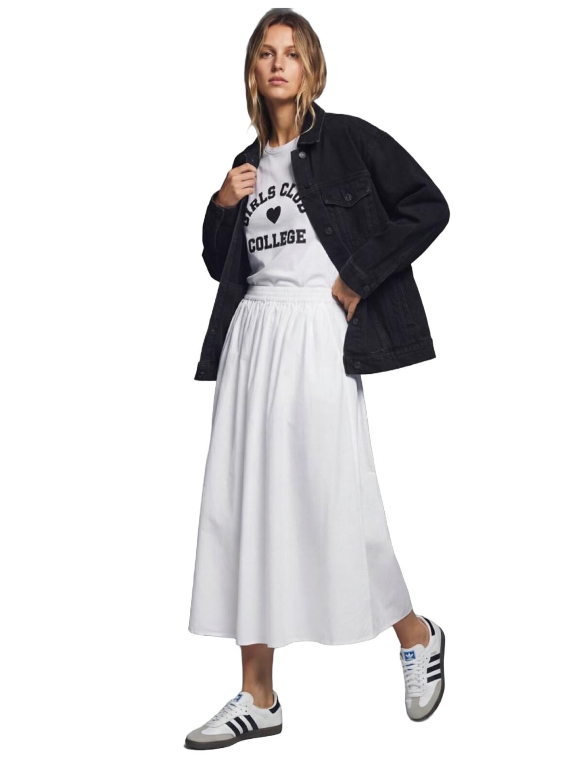 LTB Jeans Rok 'Basic' in Wit